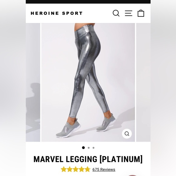 Heroine Sport Platinum Marvel Leggings size medium - Picture 1 of 6